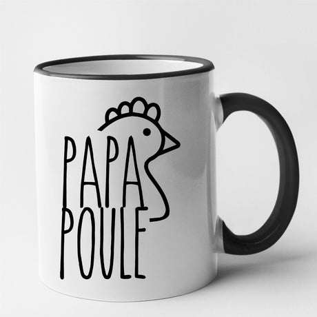 Mug Papa poule Noir