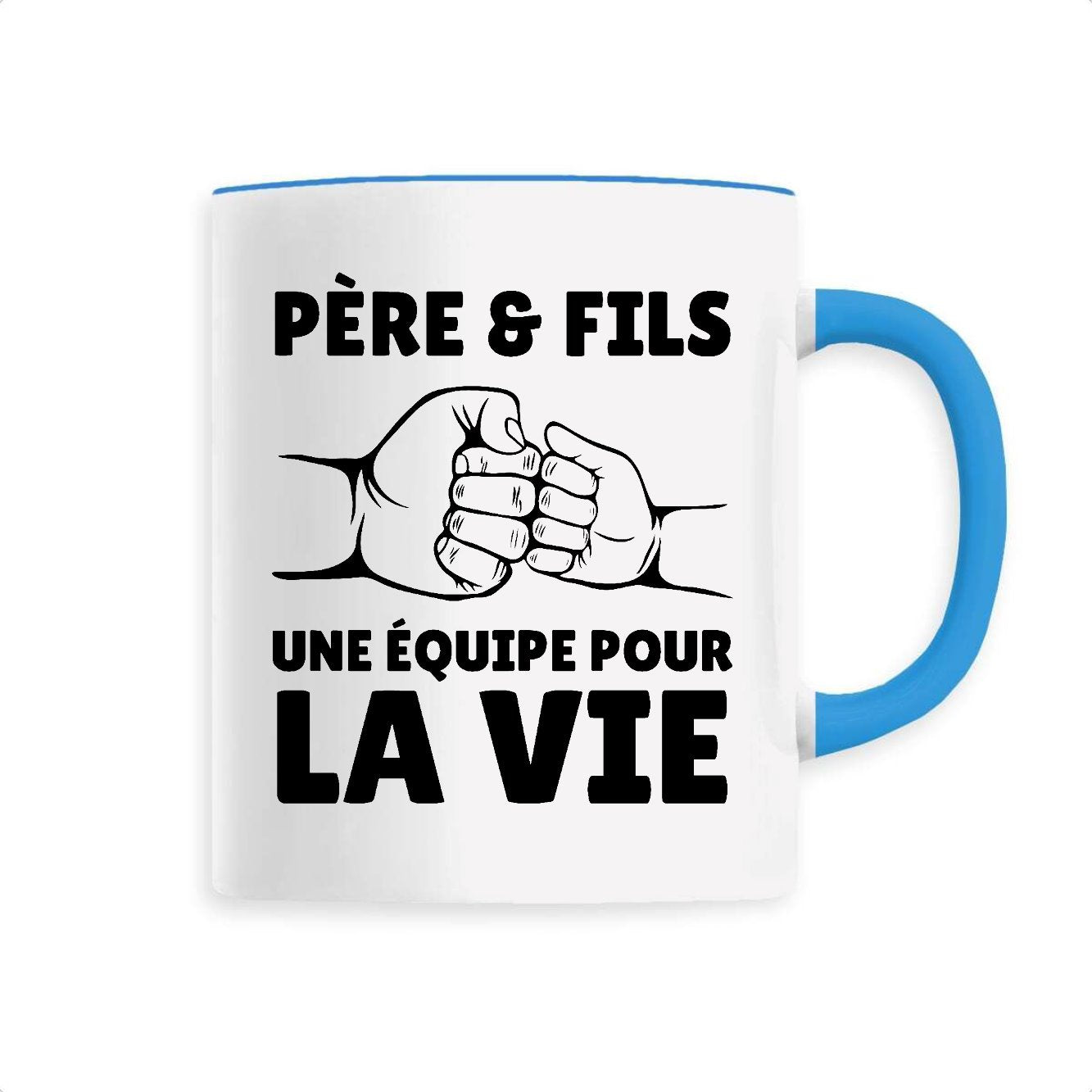 Mug Père et fils une équipe pour la vie 