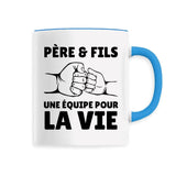Mug Père et fils une équipe pour la vie 