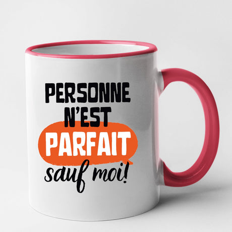 Mug Personne n'est parfait Rouge