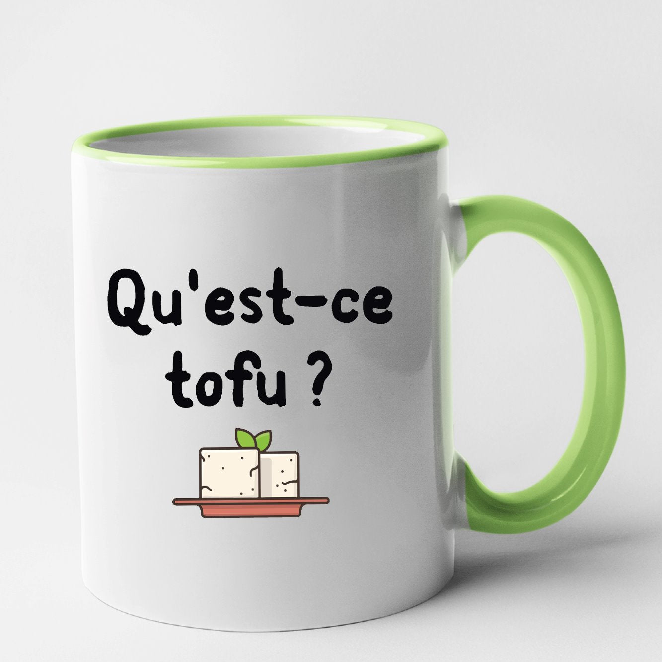 Mug Qu'est-ce tofu Vert