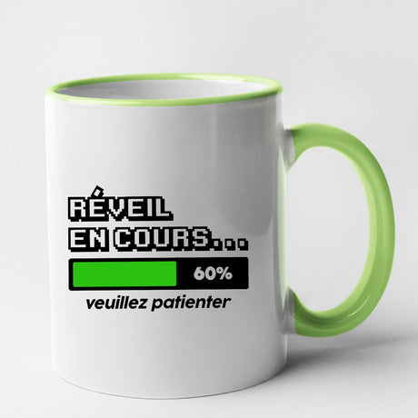 Mug Réveil en cours Vert