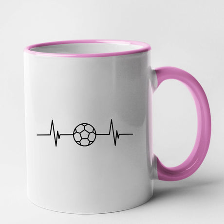 Mug Rythme cardiaque foot Rose