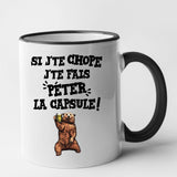 Mug Si j'te chope Noir