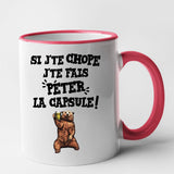 Mug Si j'te chope Rouge