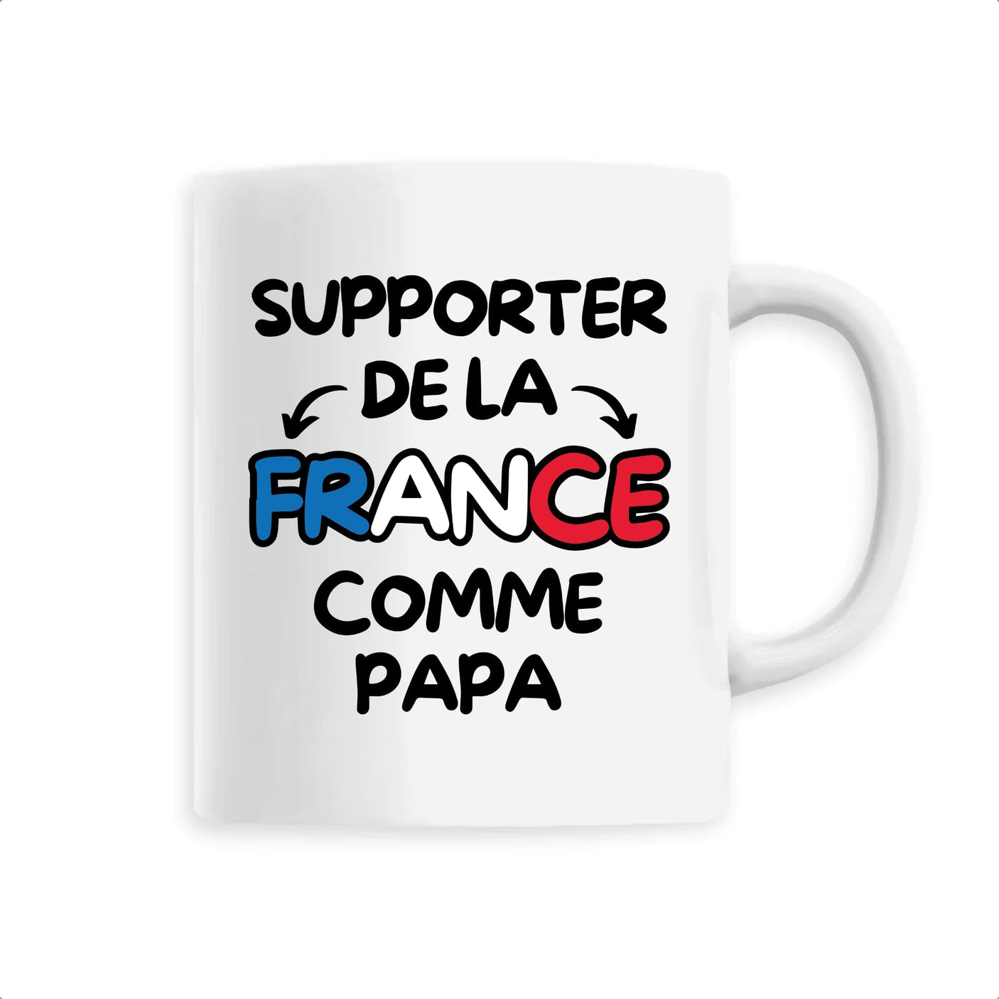 Mug Supporter de la France comme papa 