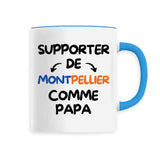 Mug Supporter de Montpellier comme papa 