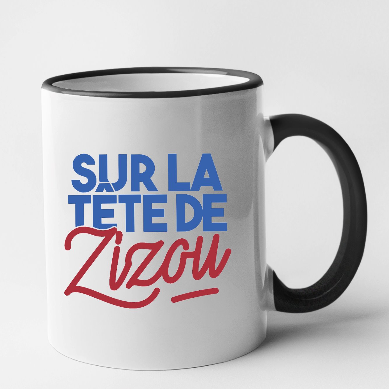 Mug Sur la tête de Zizou Noir