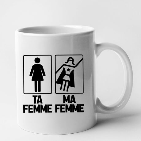 Mug Ta femme ma femme Blanc