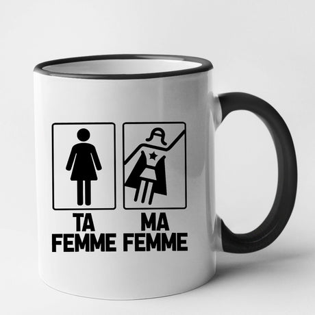 Mug Ta femme ma femme Noir