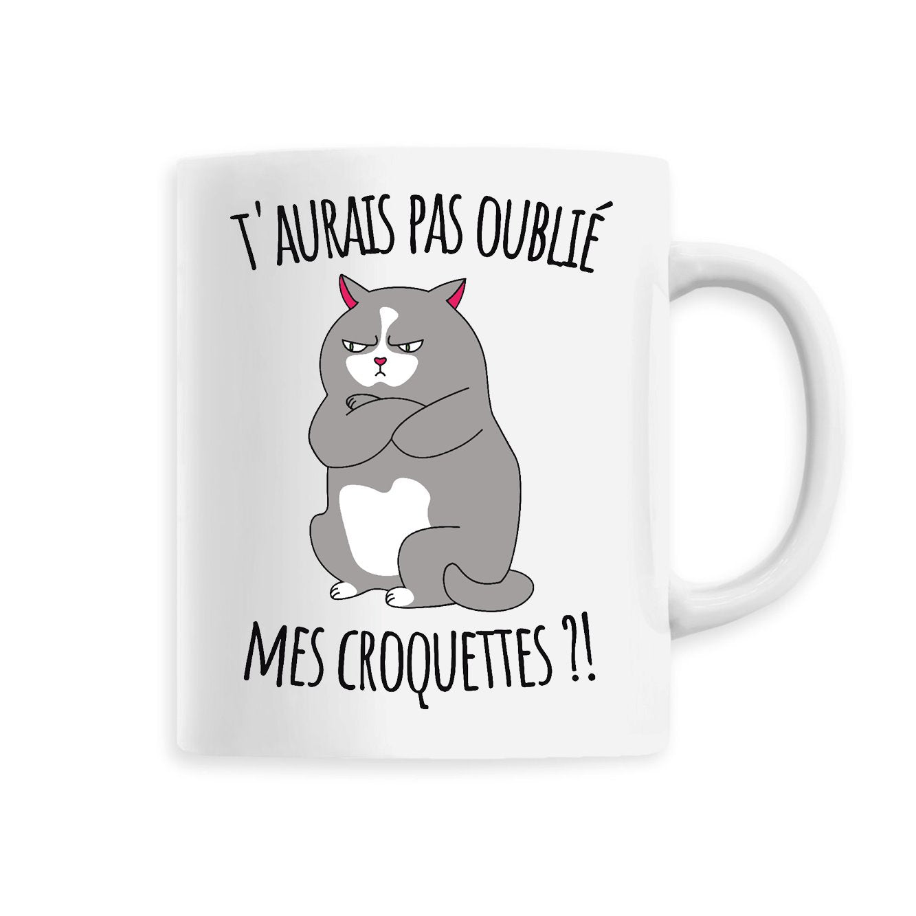 Mug T'aurais pas oublié mes croquettes ? 
