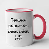 Mug Toutou pour mon chien chien Rouge