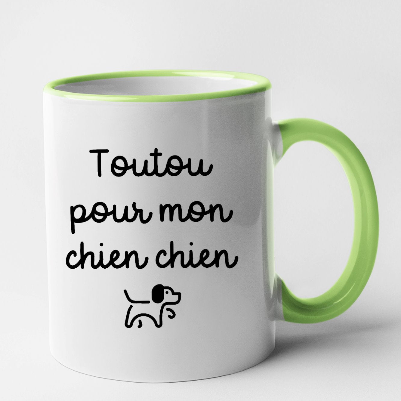 Mug Toutou pour mon chien chien Vert