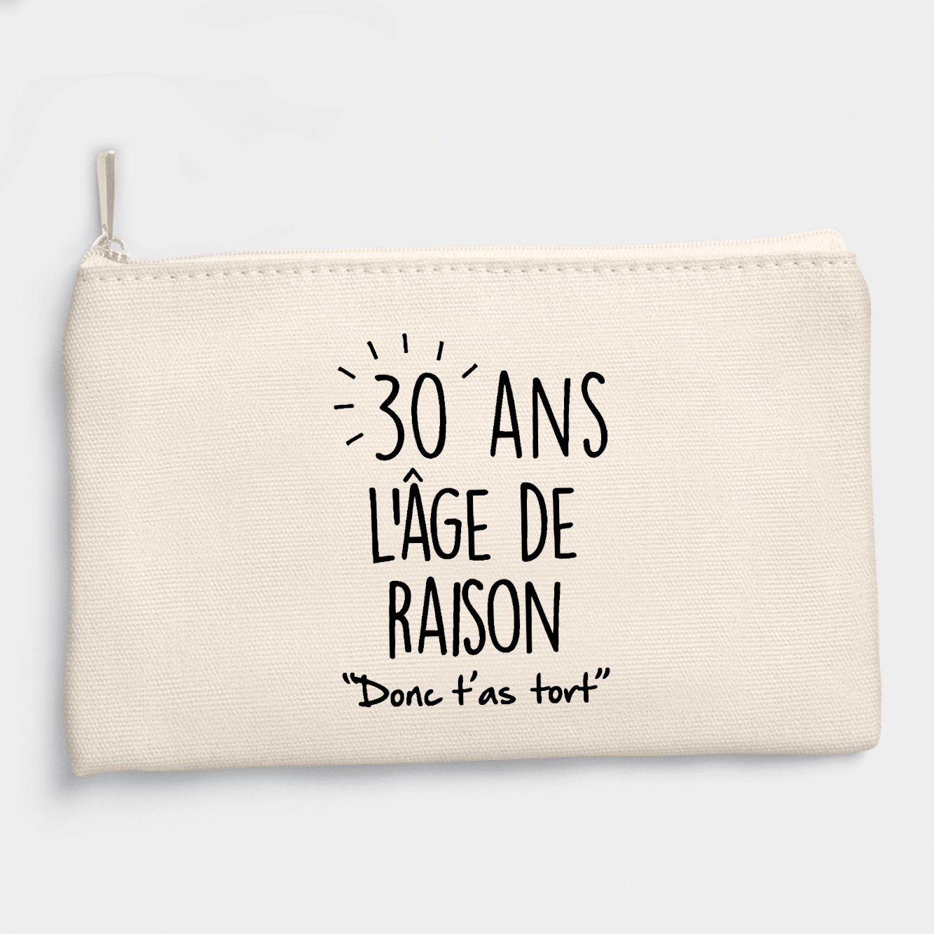 Pochette Anniversaire 30 ans Beige