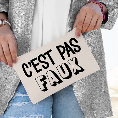 Pochette C'est pas faux Beige