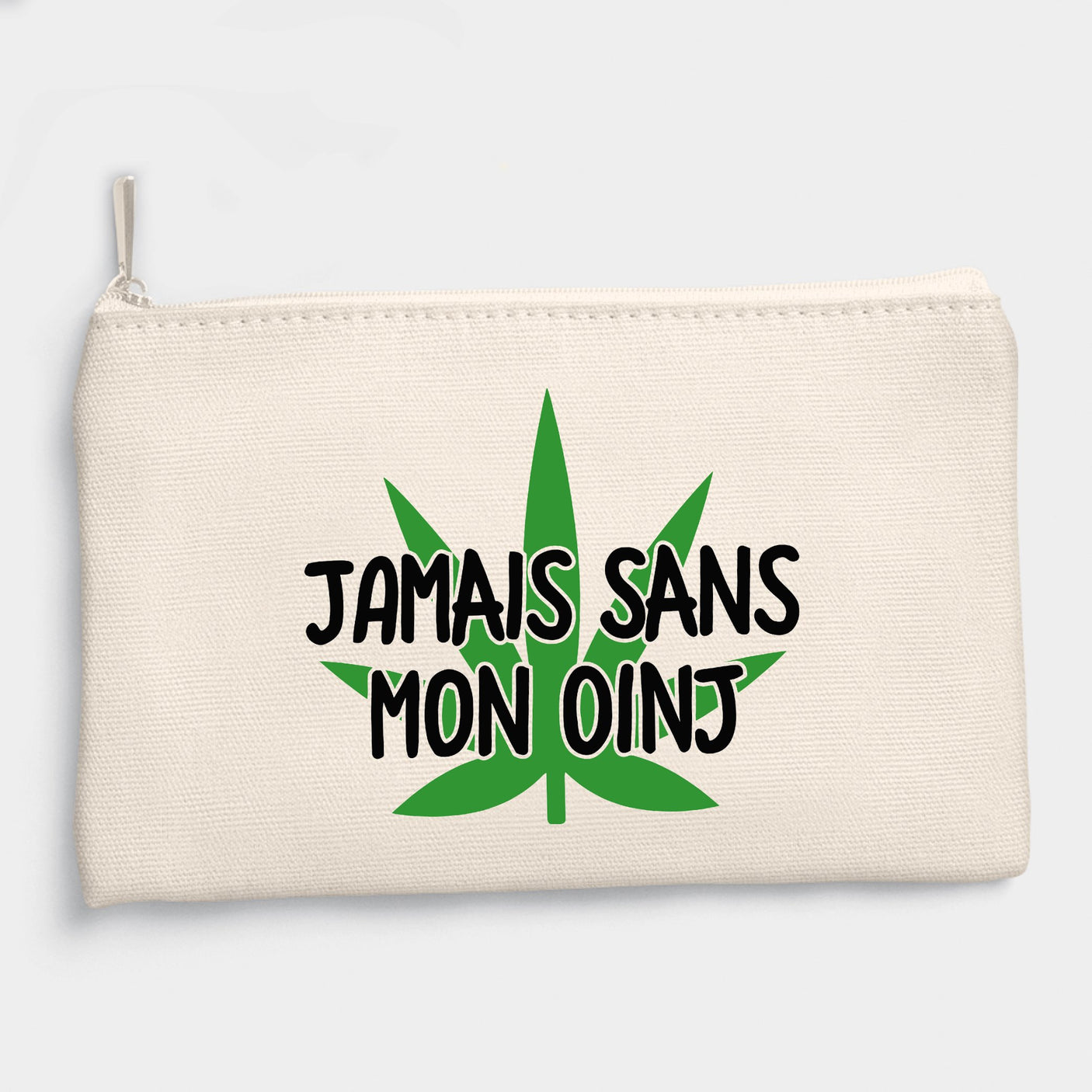 Pochette Jamais sans mon oinj Beige