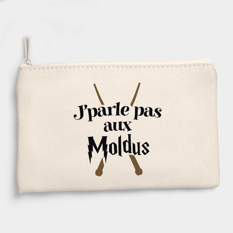 Pochette J'parle pas aux Moldus Beige