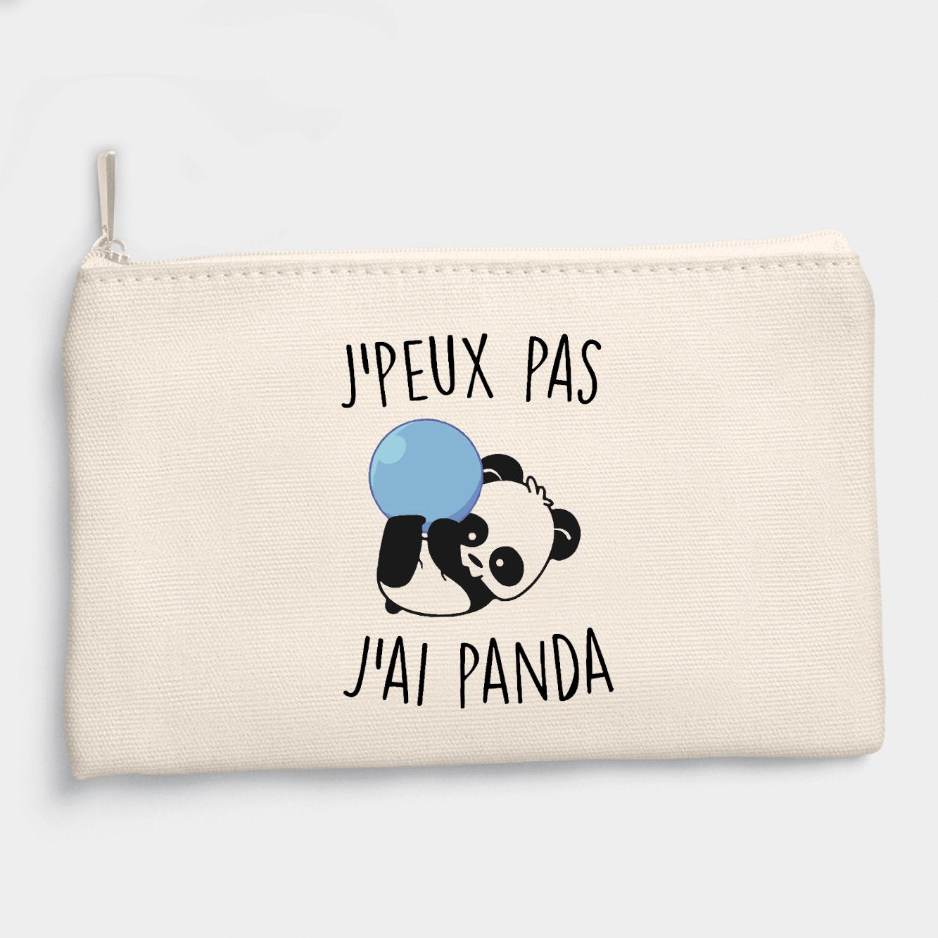 Pochette J'peux pas j'ai panda Beige