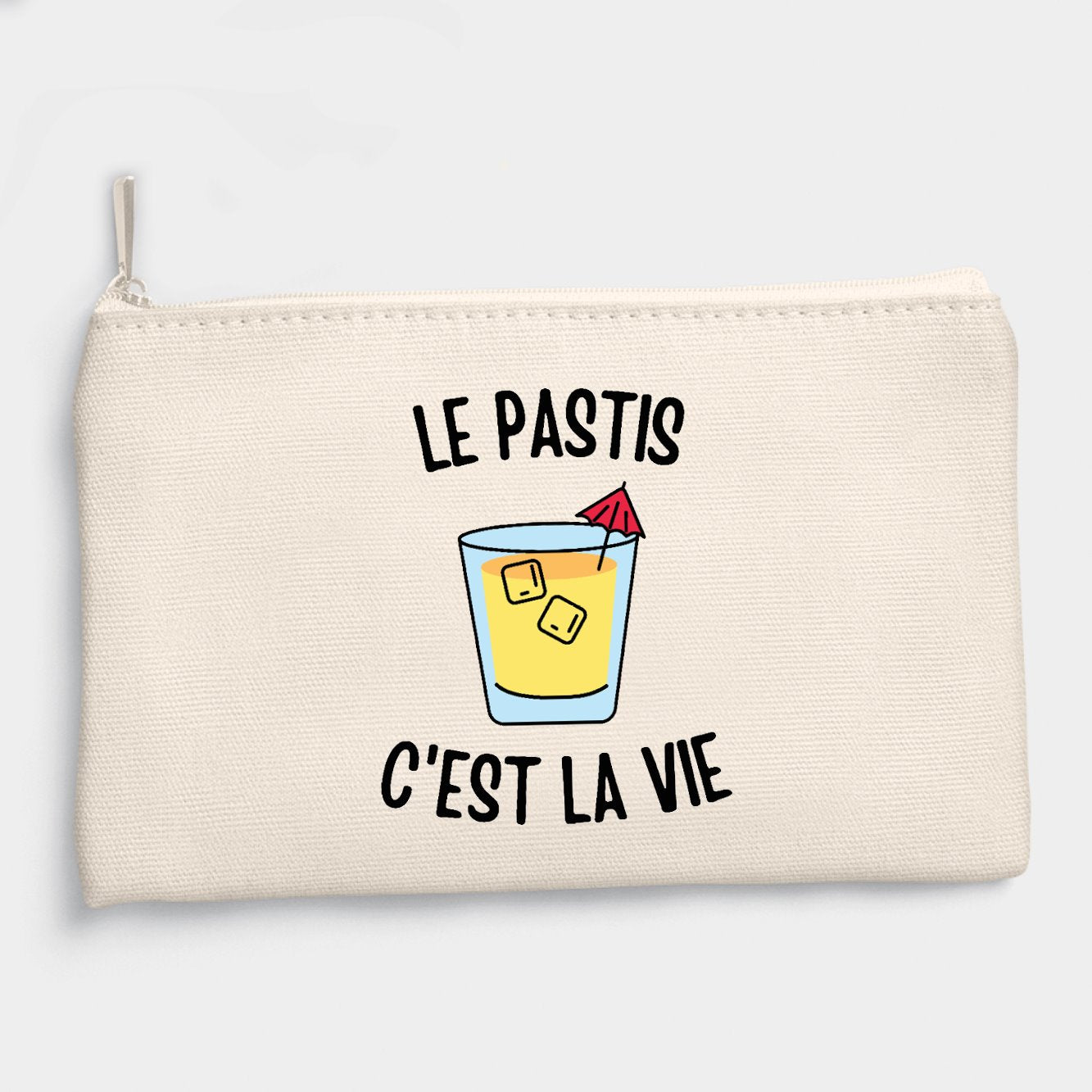 Pochette Le pastis c'est la vie Beige