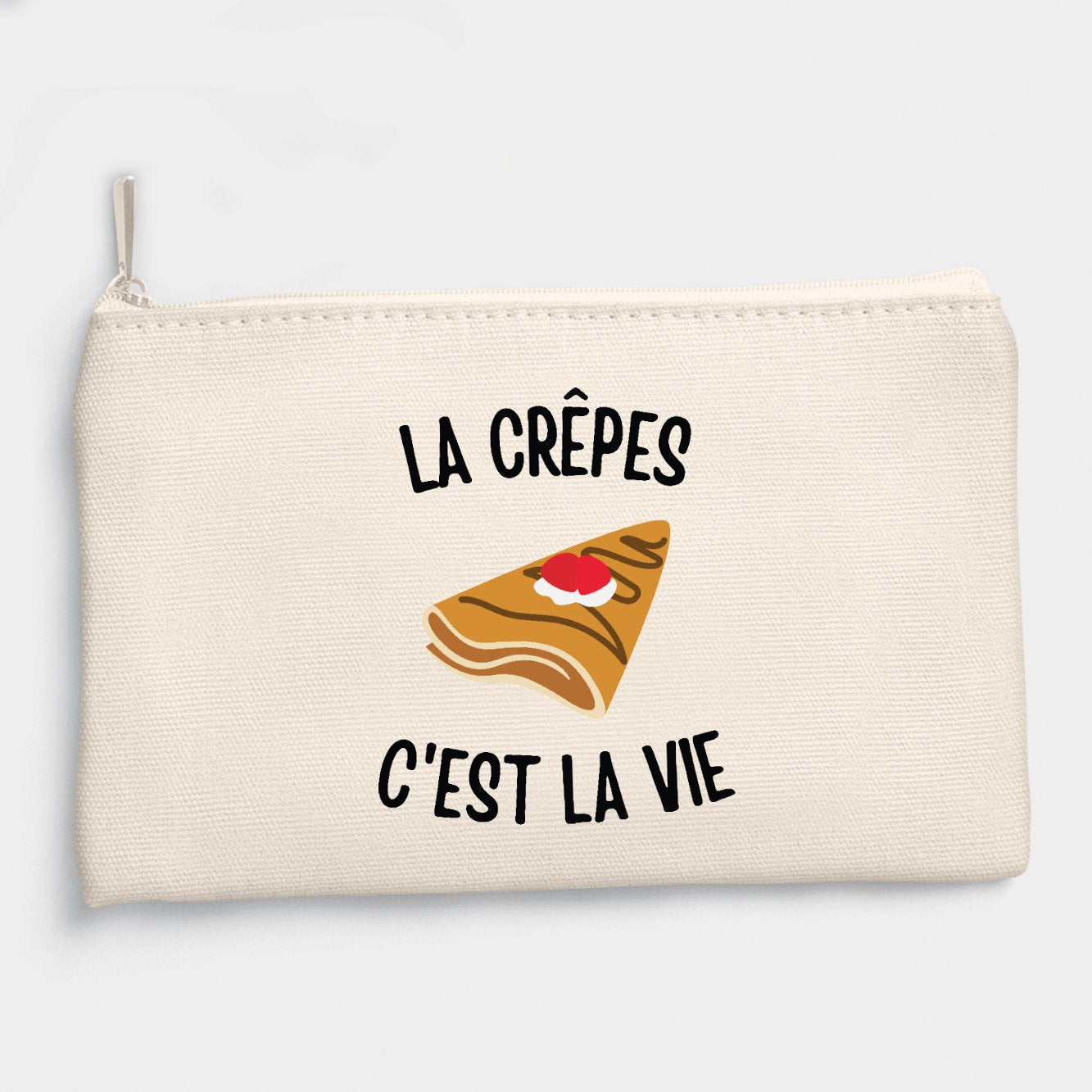 Pochette Les crêpes c'est la vie Beige