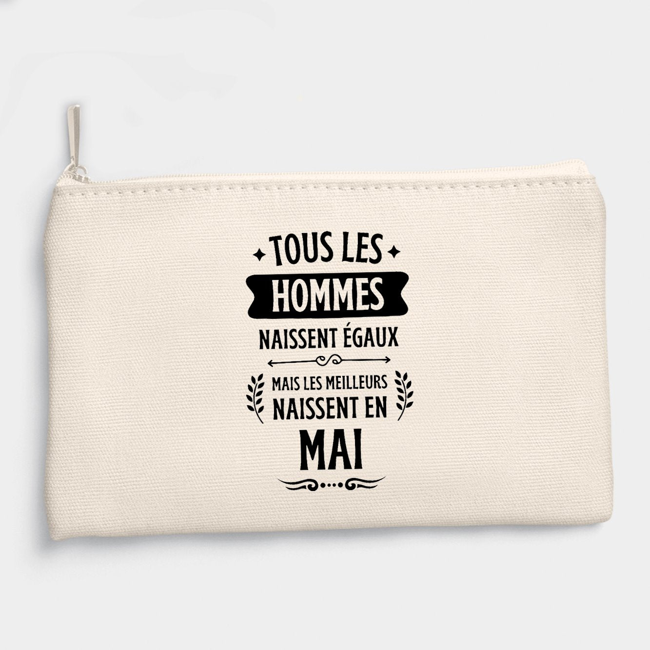 Pochette Tous les hommes naissent égaux les meilleurs en mai Beige