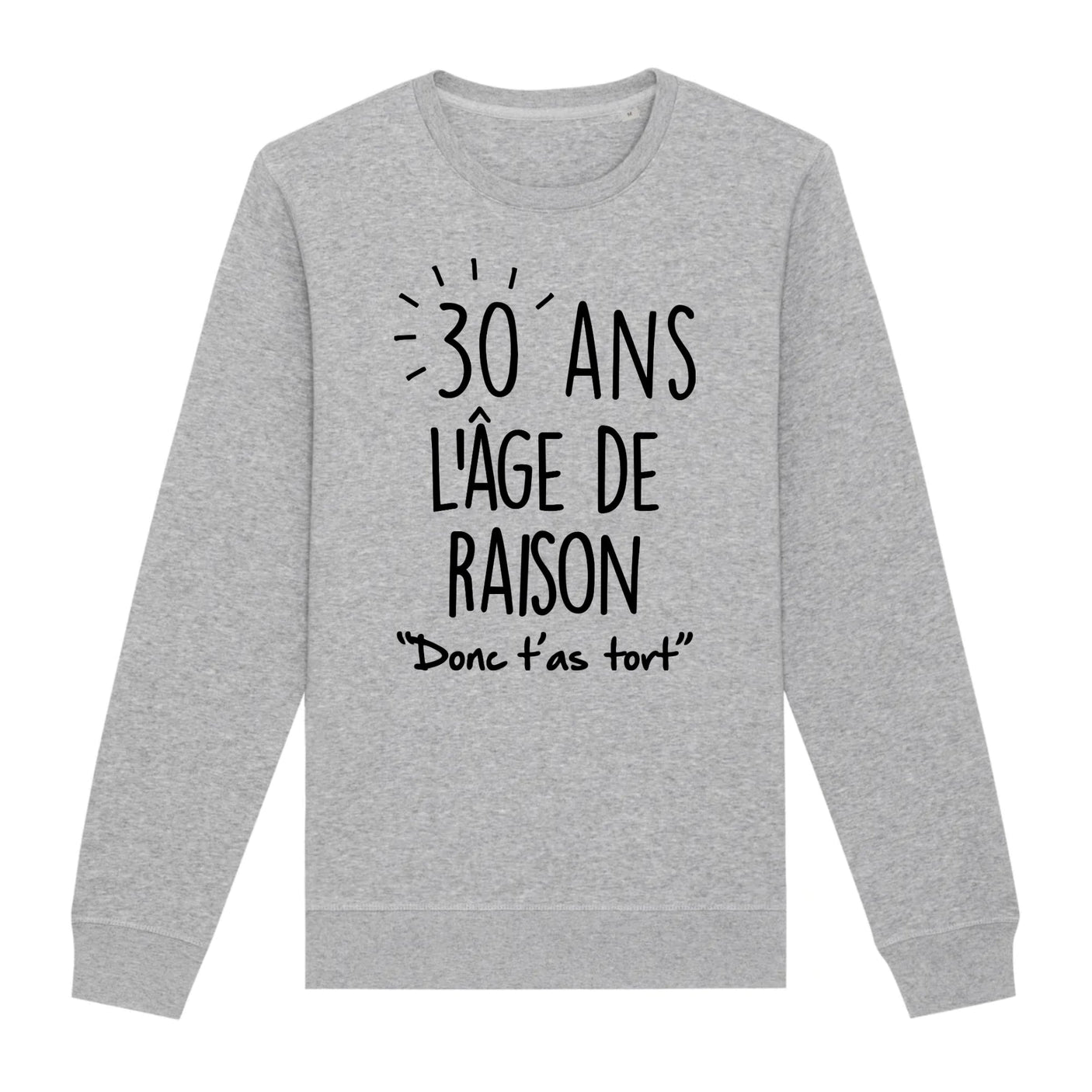 Sweat Adulte Anniversaire 30 ans 