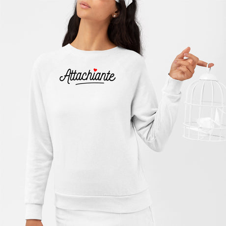 Sweat Adulte Attachiante Blanc