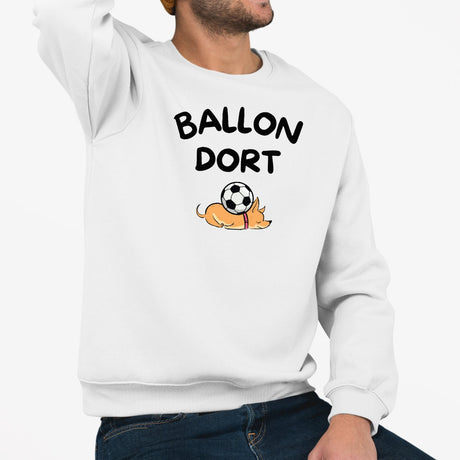 Sweat Adulte Ballon dort Blanc