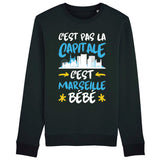 Sweat Adulte C'est pas la capitale c'est Marseille bébé 
