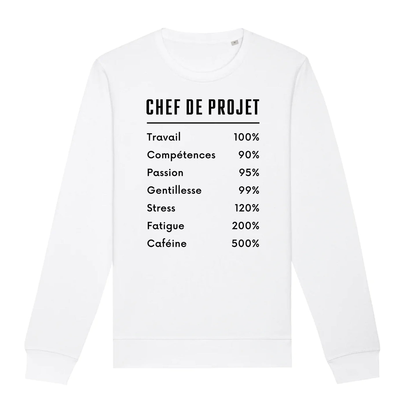 Sweat Adulte Chef de projet 