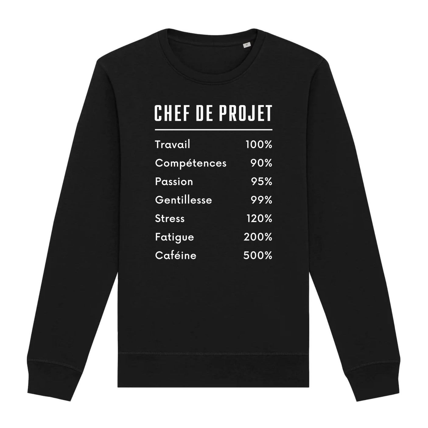 Sweat Adulte Chef de projet 