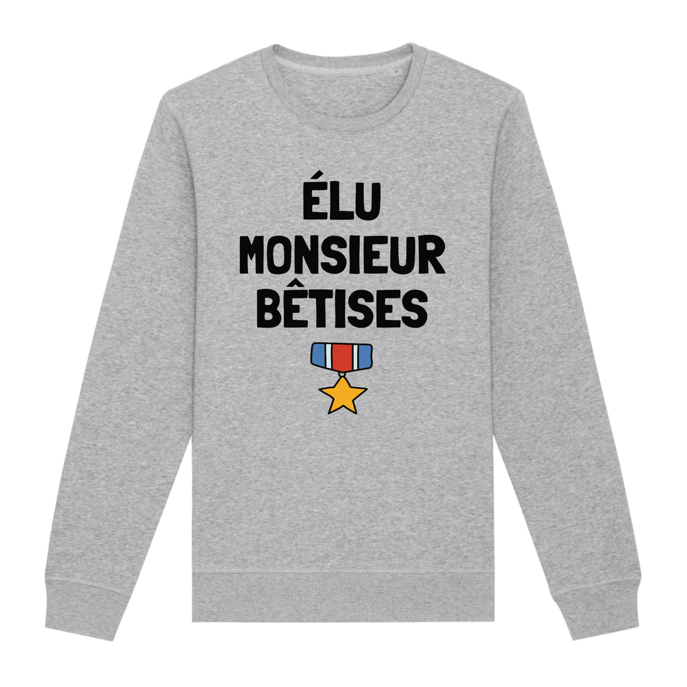 Sweat Adulte Élu monsieur bêtises 