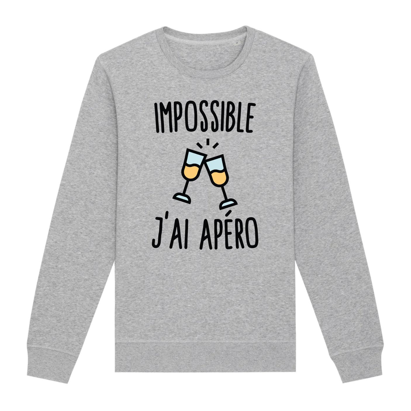 Sweat Adulte Impossible j'ai apéro 