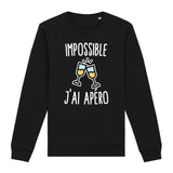 Sweat Adulte Impossible j'ai apéro 