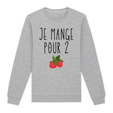 Sweat Adulte Je mange pour 2 