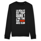 Sweat Adulte J'me tire sur Mars avec Elon 