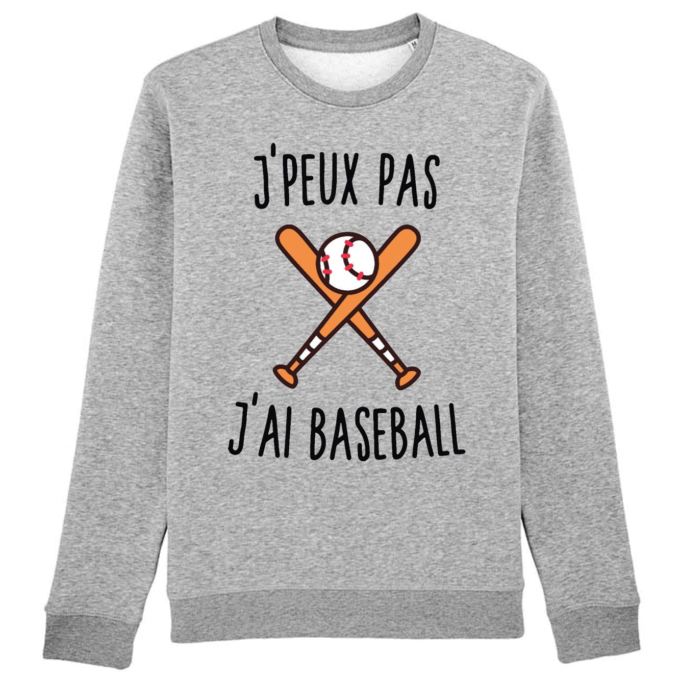 Sweat Adulte J'peux pas j'ai baseball 