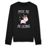 Sweat Adulte J'peux pas j'ai licorne 