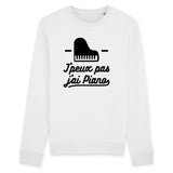 Sweat Adulte J'peux pas j'ai piano 