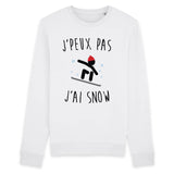 Sweat Adulte J'peux pas j'ai snow 