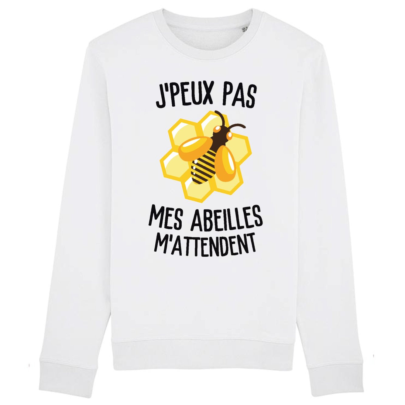 Sweat Adulte J'peux pas mes abeilles m'attendent 