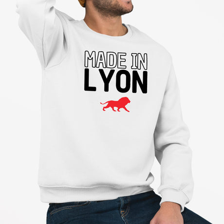 Sweat Adulte Made in Lyon Blanc