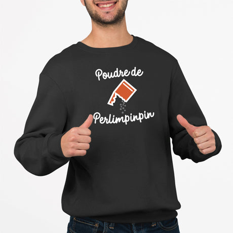 Sweat Adulte Poudre de perlimpinpin Noir