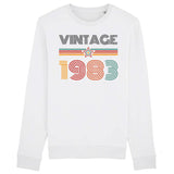 Sweat Adulte Vintage année 1983 