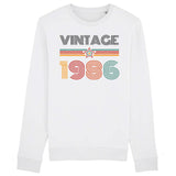 Sweat Adulte Vintage année 1986 