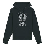 Sweat Capuche Adulte Anniversaire 20 ans 