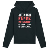 Sweat Capuche Adulte Attention femme méchante 
