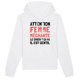 Sweat Capuche Adulte Attention femme méchante 