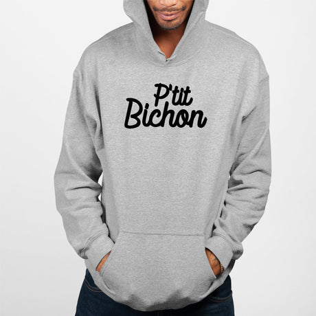 Sweat Capuche Adulte Bichon Gris