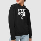 Sweat Capuche Adulte C'est la mer noire 